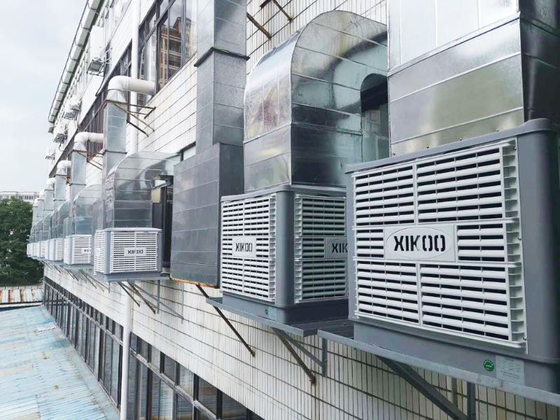 廣州星科水冷空調(diào)應(yīng)用廠房車間降溫通風(fēng)